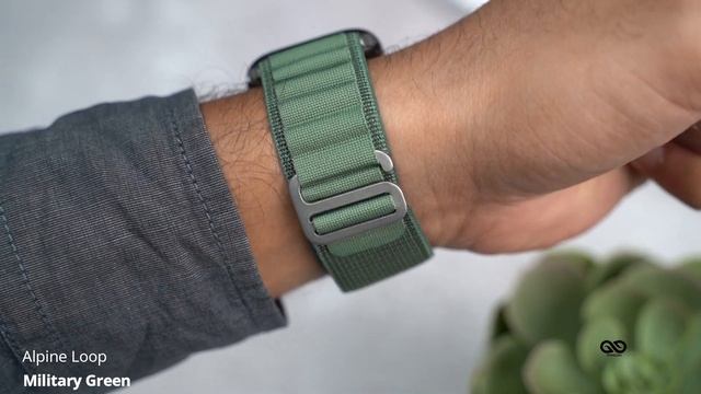 Military Green Alpine Loop For Apple Watch 38/40/41/42/44/45mm смотреть онлайн