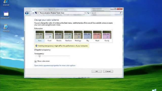Aero Glass In XP... смотреть онлайн