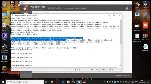 Ccleaner Professional Key/2020 EN SON GÜNCEL SÜRÜM 5.67 ! смотреть онлайн