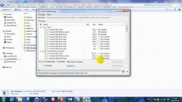 install Platform Android sdk with Rad Studio