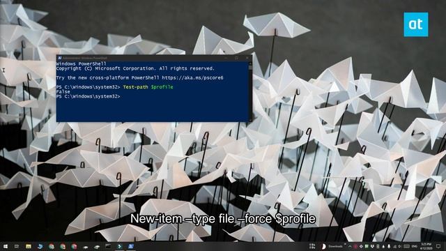 How to create a PowerShell profile on Windows 10 смотреть онлайн