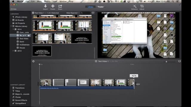 Import video from computer to iMovie (Mac) смотреть онлайн