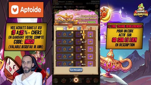 Quels sont les Packs les plus Intéressants sur Legend of Mushroom ! смотреть онлайн