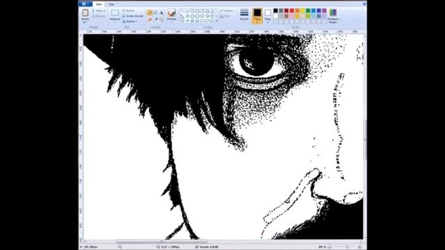 DAMON speed drawing in Windows Paint смотреть онлайн