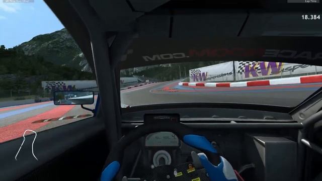 RaceRoom Racing Experience- Logitech Formula Wheel lap test 720p смотреть онлайн