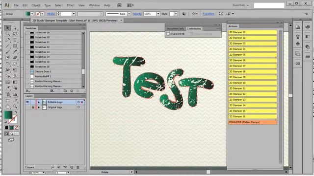 Gradient Blob Brush in CS6 (2D Trash Stamper) смотреть онлайн