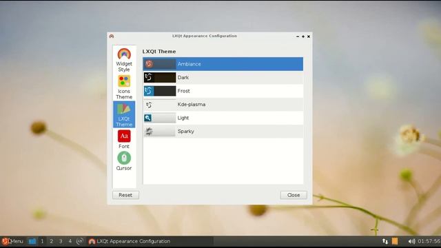 Themes on SparkyLinux LXQT 4.0 смотреть онлайн