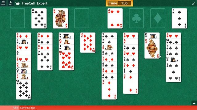 Microsoft Solitaire Collection - FreeCell - July 3 2019 смотреть онлайн