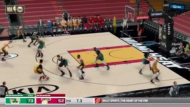 NBA 2K21 - Boston Celtics (7-18) vs Miami Heat (15-10) - 2021 NBA My League Season Game смотреть онлайн