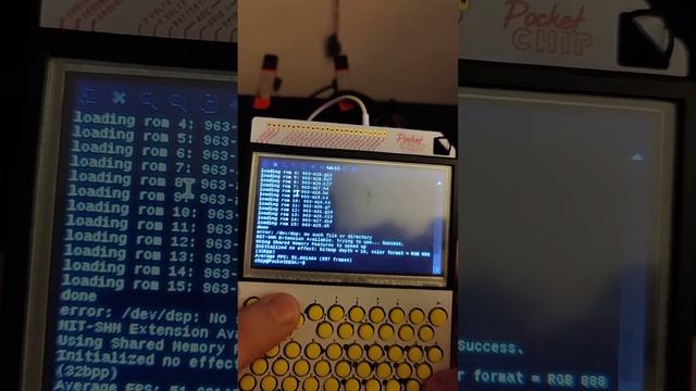 MAME on PocketCHIP fullscreen with sound смотреть онлайн