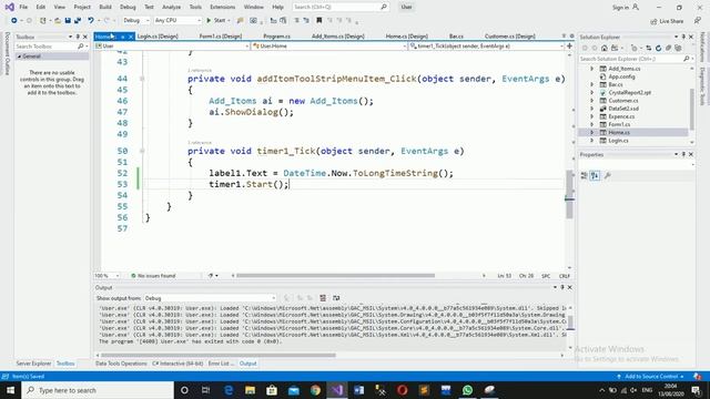 Display Time and Date on labels in Windows form c# смотреть онлайн