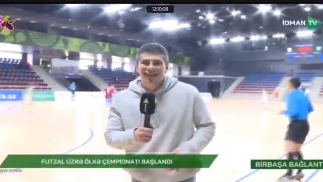 “İdman TV”nin canlı yayımında kuryoz hadisə смотреть онлайн