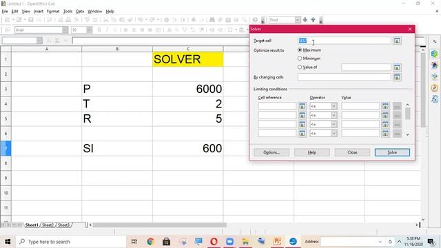SOLVER OPTION IN OPEN OFFICE CALC || CLASS 10 || смотреть онлайн