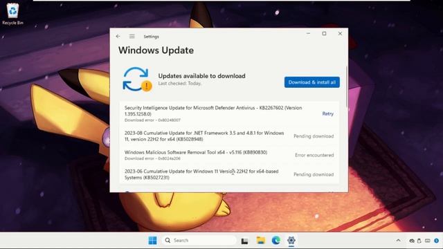 Error Encountered Windows Update Windows 11 смотреть онлайн