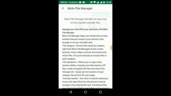 Motorola File Manager for moto