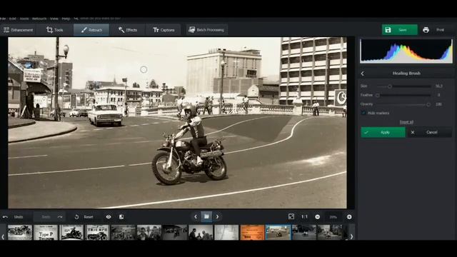 Reduce damage or defects on a photo using PhotoGlory смотреть онлайн