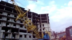 Подъём башенного крана (свечки) КБМ 401П