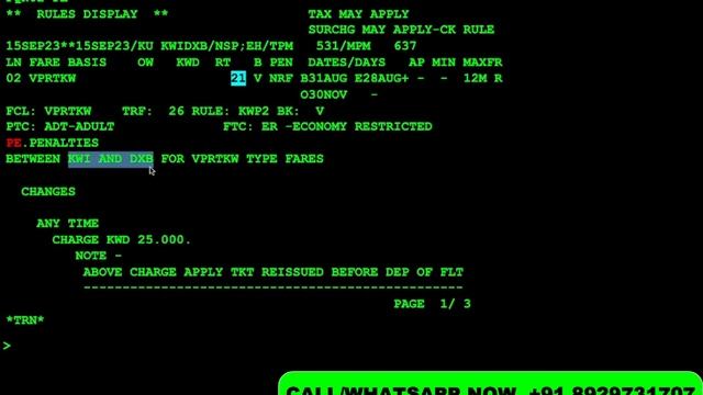 How to cancel a Reservation in Amadeus in Detail | Check Fare Rules | Amadeus session - 21 смотреть онлайн