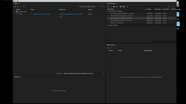 Episode 19 - Adobe Media Encoder 2015.1 Loudness integration смотреть онлайн