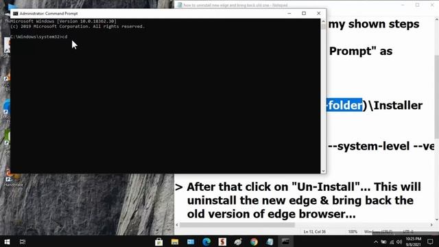 How To Uninstall New Edge Chromium And Bring Back The Old Version Of Edge Browser (Easy Way) смотреть онлайн