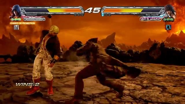 TEKKEN 7 : online ranked jin promoted to marauder korotazash1 VS Bboy_major98 (miguel) смотреть онлайн