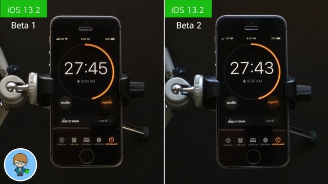 iOS Speed VS Battery 🔋 EP.185 | iOS 13.2 Beta 2 VS iOS 13.2 เบต้า 1 (iPhone SE) смотреть онлайн