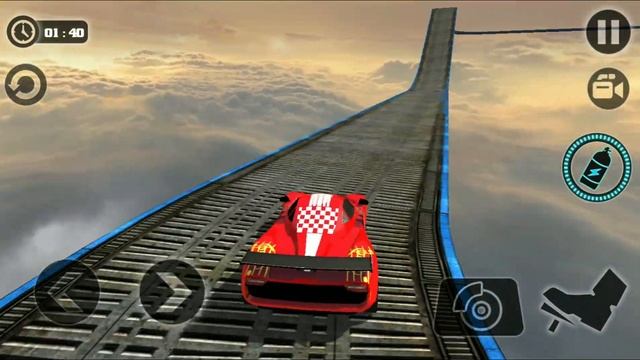 Impossible Stunt Car Eraser 3D Tracks Level 1- 8 Racing Game Android iOS Gameplay смотреть онлайн