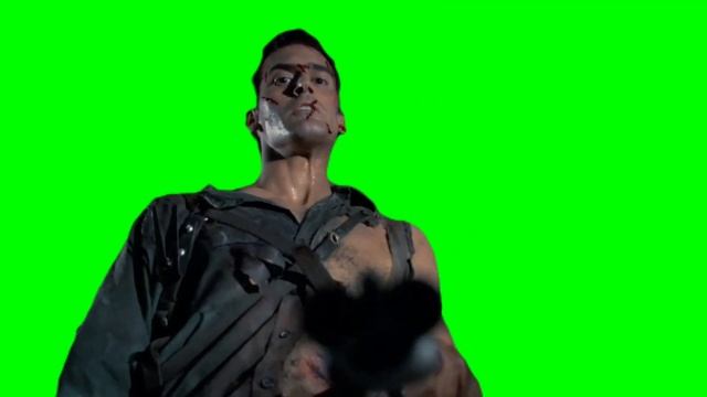 Ash Williams Shotgun Green Screen смотреть онлайн