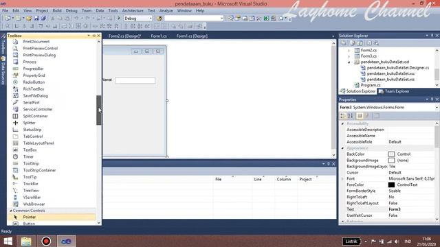 Membuat Program Pendataan Buku Menggunakan C# Part 2 - Membuat MDI Form dan Menu Strip смотреть онлайн