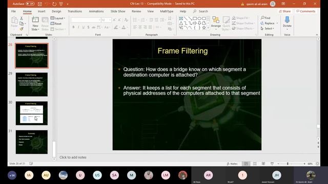 Lec 16 | Frame Filtering | Startup & Steady-state | Planning a bridge Network | Cycle of Bridges смотреть онлайн