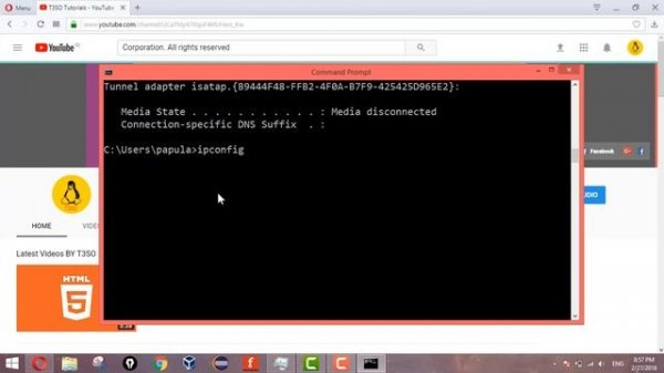 IPconfig & iPconfig /all Command in CMD