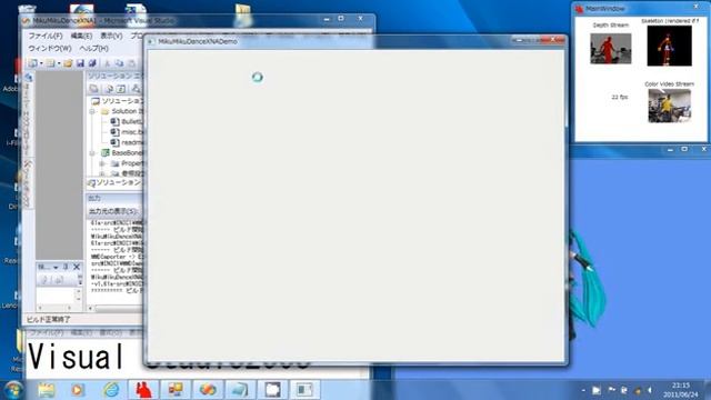 初音ミクをKinect for Windows SDK beta で踊らせてみた。MMDX1.6a と2.0で смотреть онлайн