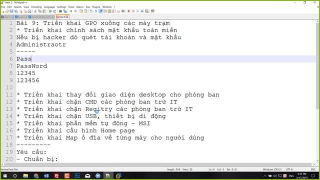 [Học MCSA 2016] Bài 9 - Triển khai và quản lý Group Policy Object (GPO) trên Windows Server 2016 смотреть онлайн