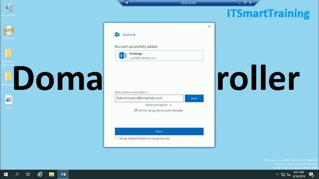 09. Microsoft Office Outlook 2019 Configuration With Exchange Server 2019 смотреть онлайн