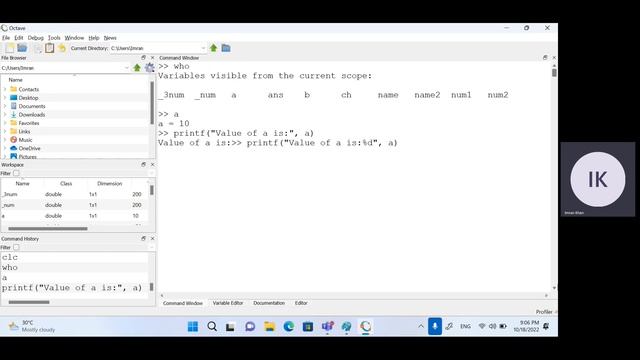 Introduction to Octave, Variables and Operators смотреть онлайн