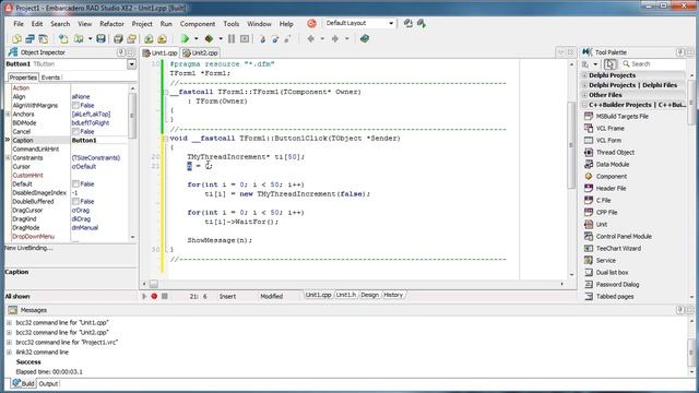 C++ Builder - Threads & Critical Sections смотреть онлайн