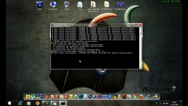 corrigindo erro do sistema pelo comando CheckDisk (HD) смотреть онлайн