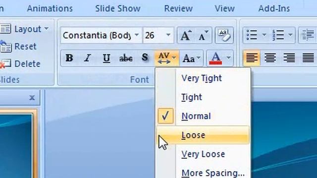How to adjust the spacing between characters on a slide PowerPoint смотреть онлайн