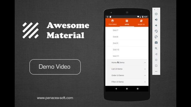 5) Awesome Material (ECommerce UI Template with Google Material Design) смотреть онлайн