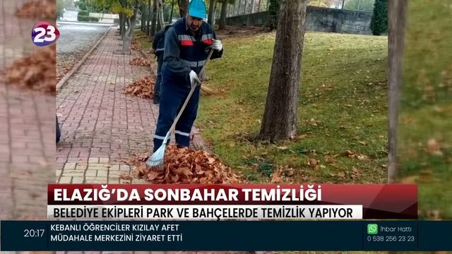 Basında Biz | Kanal 23 - "Belediye Ekipleri Yaprak Üfleme Makinesiyle Sonbahar Temizliği Yaptı” смотреть онлайн