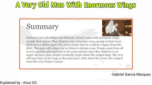 A Very Old Man With Enormous Wings summary (in nepali) Class 12 compulsory english (new course). смотреть онлайн