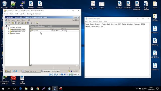 Cara Setting DNS Windows Server 2003 смотреть онлайн