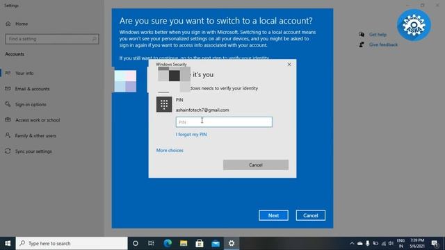 How To Remove Microsoft Account On Windows 10 And Sign In To Local Account смотреть онлайн