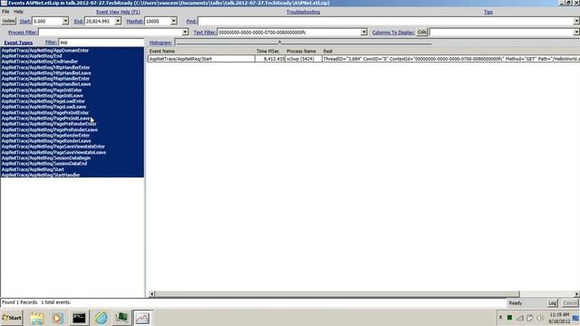 PerfView Tutorial 7 Using the Event Viewer in ASP NET Scenarios смотреть онлайн