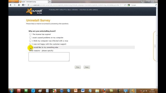 Uninstalling Avast Anti-virus (HQ) смотреть онлайн