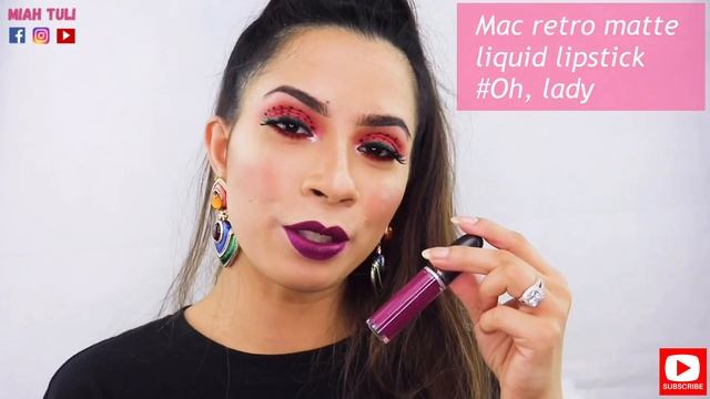 MAC RETRO MATTE LIQUID LIPSTICK + LIP SWATCHES | MIAH TULI смотреть онлайн