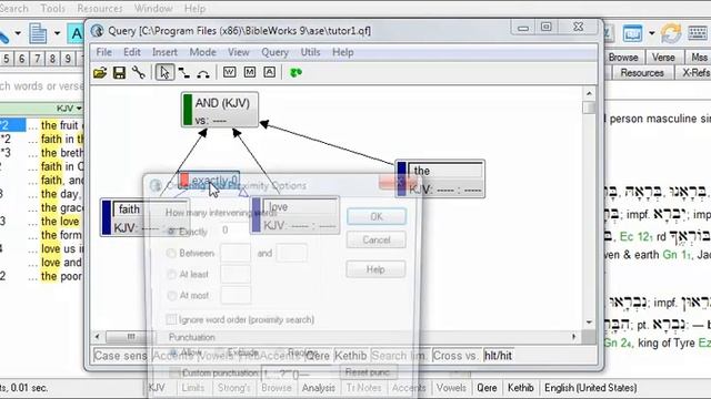 BibleWorks GSE 5/8: Loading a GSE Query from Disk and Specifying Word Order in the Query смотреть онлайн