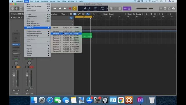 Retrieve Project Files in Logic Pro X with Backup - LOGIC PRO X TRICK смотреть онлайн