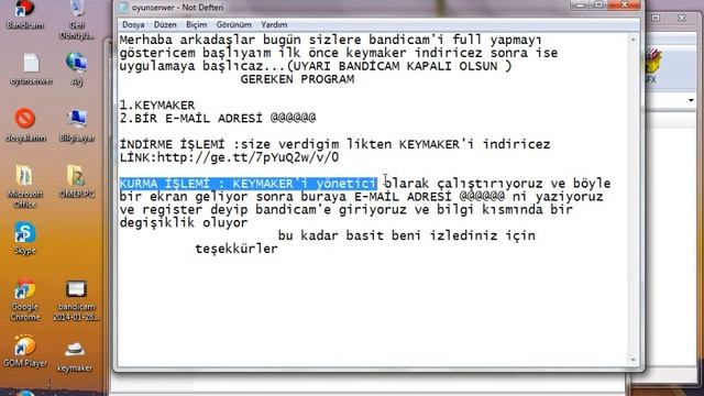 bandicam full yapma keymaker link var 10 dk fazla video fulll hd 720p смотреть онлайн
