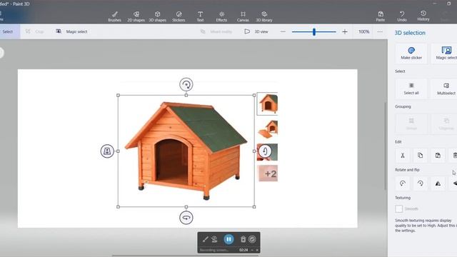 How to make a sticker using Paint 3D 4 смотреть онлайн